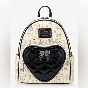 Loungefly Disney Princess Sketch Icons Mini Backpack NWT